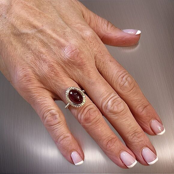 Natural Solitaire Spessartite Garnet Ring 14k 8.08 Cts Certified $3,150 310586 - Picture 5 of 14